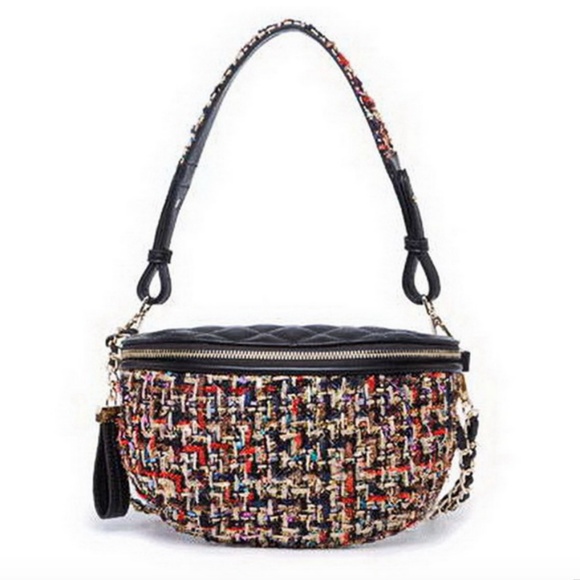 Multicolor Waist Bag Fanny Pack Quilted Handbag - Picture 4 of 8